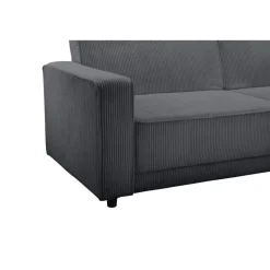 Allie - 3-zits slaapbank in antraciet stof