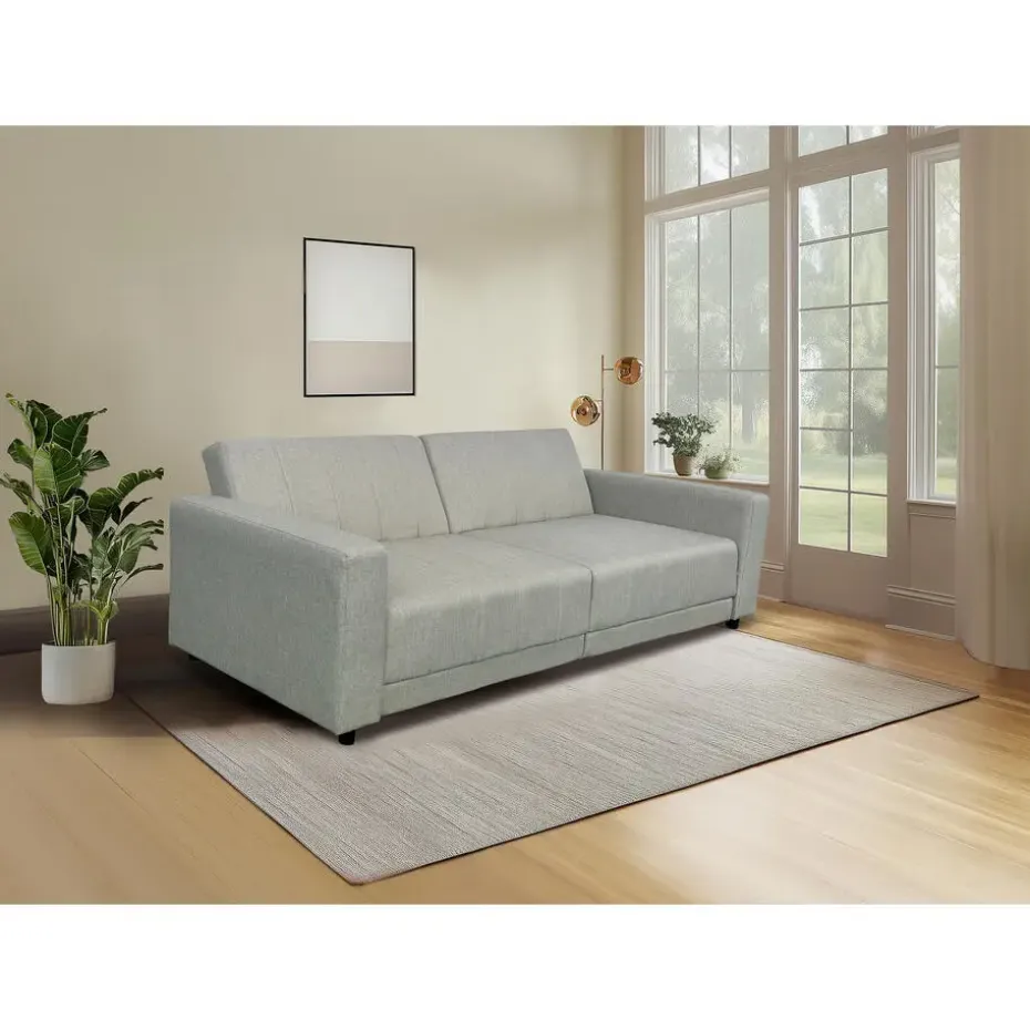 Allie II - Slaapbank 3-zits in cappuccinokleurige stof