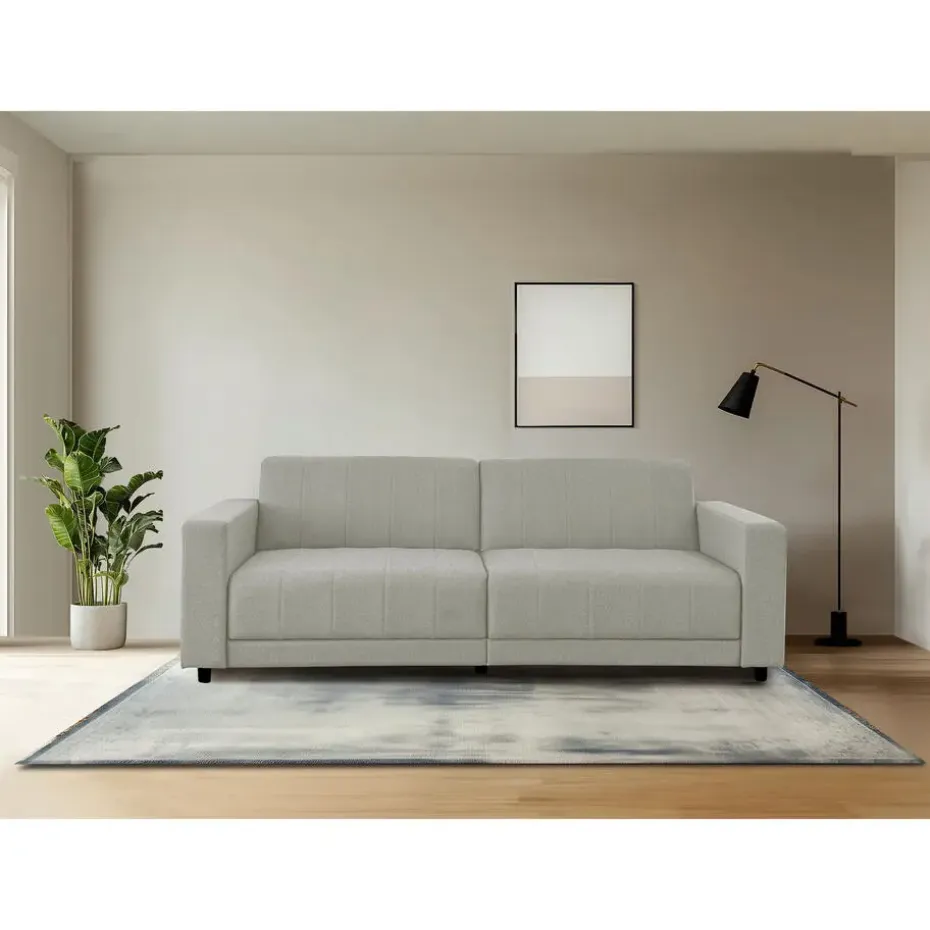 Allie II - Slaapbank 3-zits in cappuccinokleurige stof