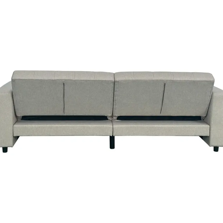 Allie II - Slaapbank 3-zits in cappuccinokleurige stof