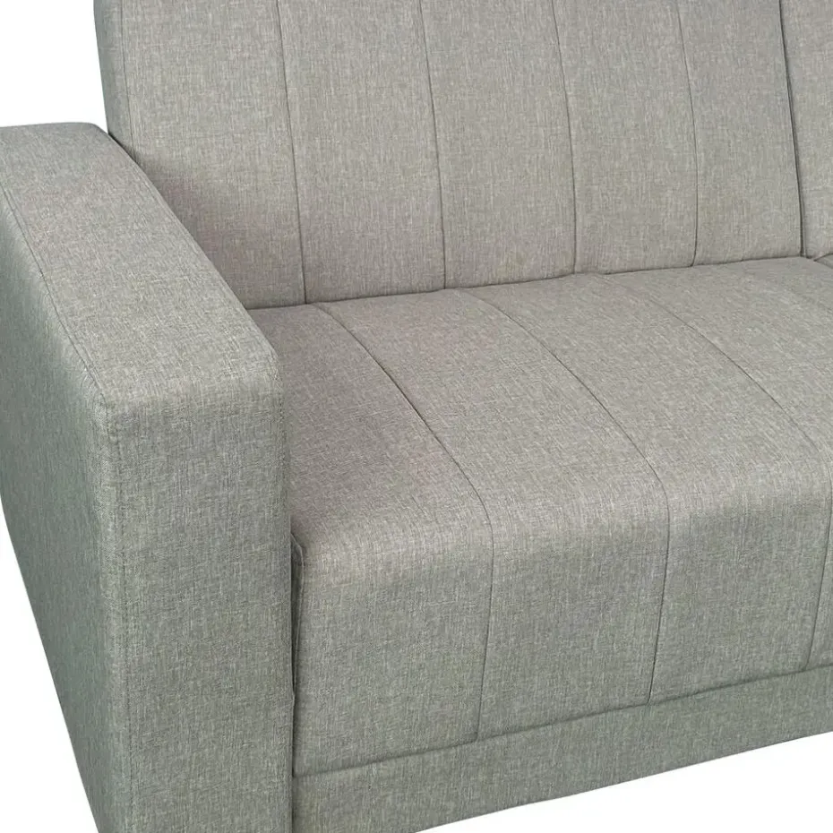 Allie II - Slaapbank 3-zits in cappuccinokleurige stof