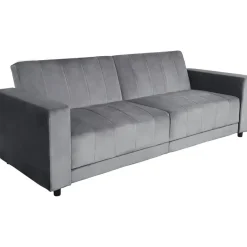 Allie II - Slaapbank 3-zits in antraciet fluweel