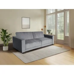 Allie II - Slaapbank 3-zits in antraciet fluweel