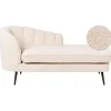 ALLIER - Chaise longue - Beige - Linkerzijde - Bouclé