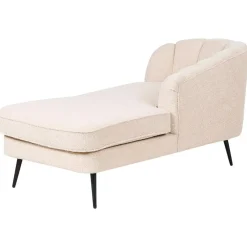 ALLIER - Chaise longue - Beige - Linkerzijde - Bouclé