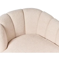 ALLIER - Chaise longue - Beige - Linkerzijde - Bouclé