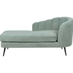 ALLIER - Chaise longue - Groen - Rechterzijde - Bouclé