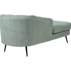 ALLIER - Chaise longue - Groen - Rechterzijde - Bouclé
