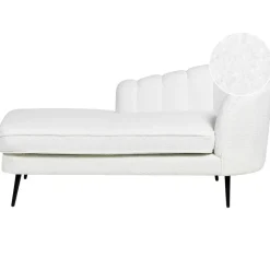 ALLIER - Chaise longue - Off-white - Rechterzijde - Bouclé