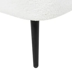 ALLIER - Chaise longue - Off-white - Rechterzijde - Bouclé