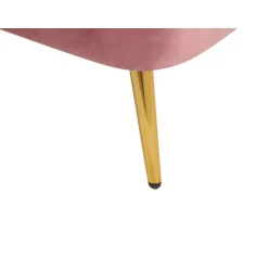 ALLIER - Chaise longue - Roze - Linkerzijde - Fluweel