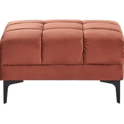 ALNES - Ottomaan - Lichtrood - Polyester