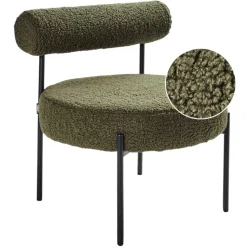 ALPHA - Fauteuil - Groen - Bouclé