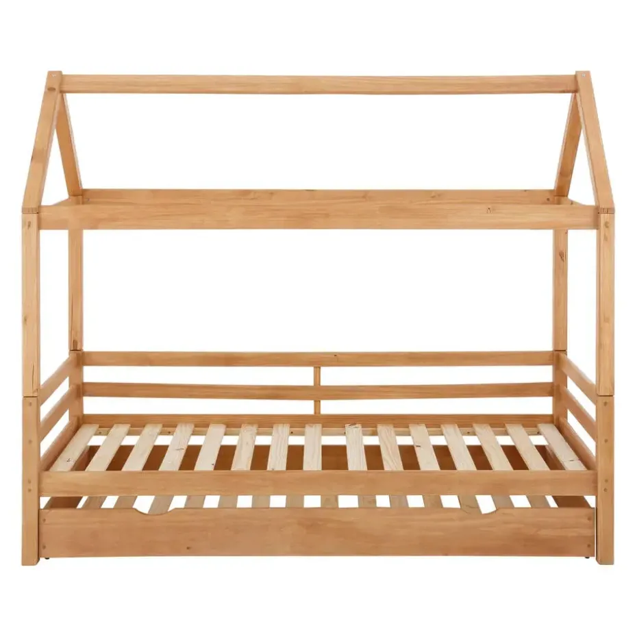 Alpi2 - Onderschuifbed 90x200 cm voor kinderen grenen