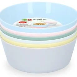 Alpina kommetjes /schaaltjes - 6x - gekleurd - kunststof - 11 cm