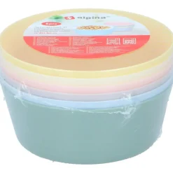 Alpina kommetjes /schaaltjes - 6x - gekleurd - kunststof - 11 cm