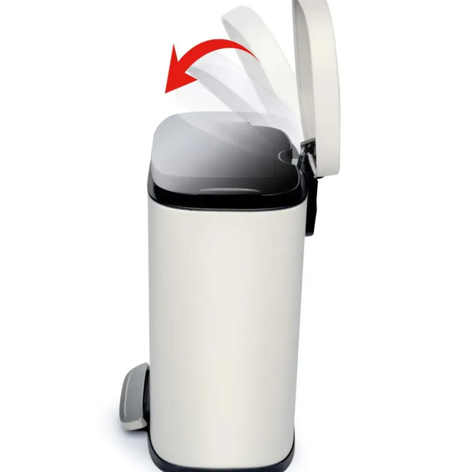 Alpina Pedaalemmer - soft-close - rvs - 5 liter - L21,5 x B18,5 x H30