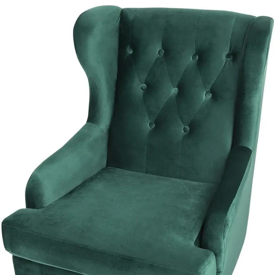 ALTA - Chesterfield fauteuil - Groen - Fluweel