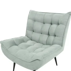 ALVESTA - Fauteuil - Mintgroen - Stof