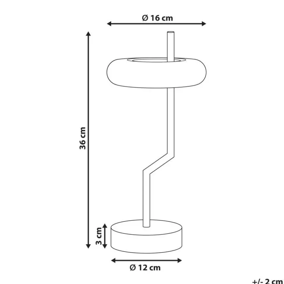 ALVIELA - Tafellamp - Wit - Aluminium/IJzer