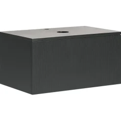 ALZIRA - Badkamermeubel - Zwart - 80 x 52 cm - Hout