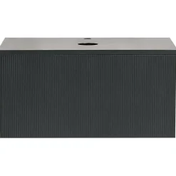 ALZIRA - Badkamermeubel - Zwart - 80 x 52 cm - Hout