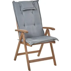 AMANTEA - Tuinset voor 6 - Donkerhout/Grijs - Acaciahout