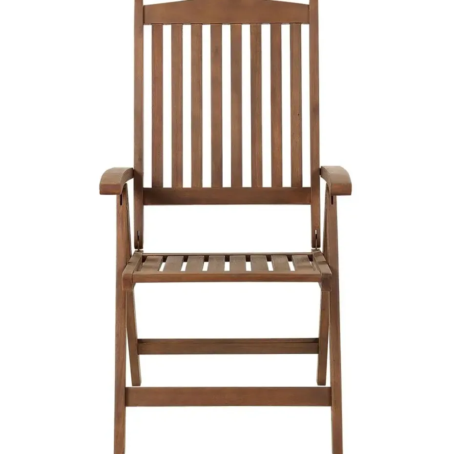 AMANTEA - Tuinset voor 6 - Donkere houtkleur/Grijs - Acaciahout