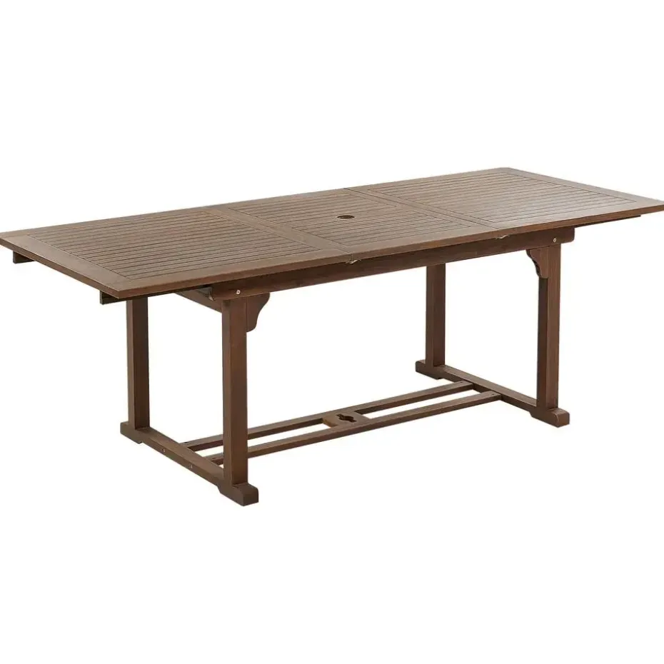 AMANTEA - Tuinset voor 6 - Donkere houtkleur/Grijs - Acaciahout