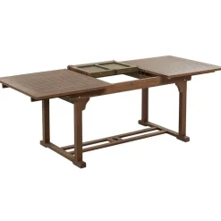 AMANTEA - Tuinset voor 6 - Donkere houtkleur/Grijs - Acaciahout