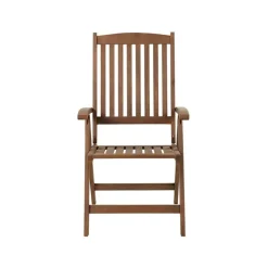 AMANTEA - Tuinset voor 6 - Donkere houtkleur/Grijs - Acaciahout