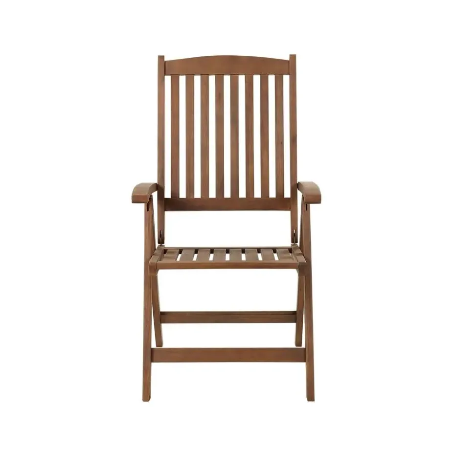 AMANTEA - Tuinset voor 6 - Donkere houtkleur/Grijs - Acaciahout