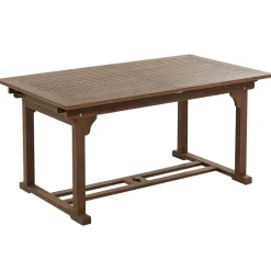 AMANTEA - Tuinset voor 6 - Donkere houtkleur/Grijs - Acaciahout