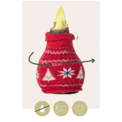 Amaryllis - Set van 3 - Hippeastrum 'Christmas Sweater' - Bloembol - Rood