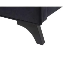 AMBASSADOR - Tweepersoonsbed - Zwart - 140 x 200 cm - Chenille