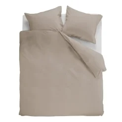 Ambiante Cotton Uni dekbedovertrek - 200x200/220 - Taupe