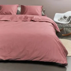 Ambiante Cotton Uni dekbedovertrek - 240x200/220 - Roze