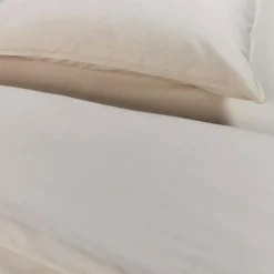Ambiante Dekbedovertrek Uni Cotton Sand-Lits-jumeaux (240 x 200/220 cm)