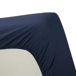Ambiante Katoen - Hoeslaken - 120x200 - Donker Blauw