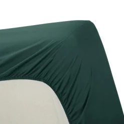 Ambiante Katoen - Topper Hoeslaken - 200x200 - Donker Groen