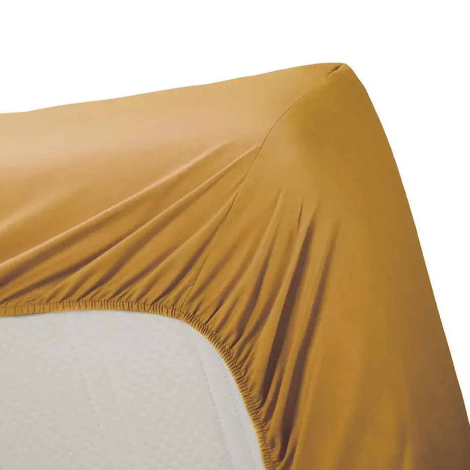 Ambiante Katoen - Topper Hoeslaken - 160x200 - Oker