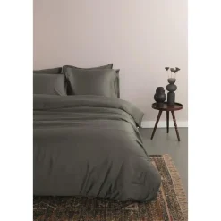 Ambiante Satin Uni dekbedovertrek - 240x200/220 - Donker Grijs
