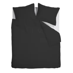 Ambiante Satin Uni dekbedovertrek - 200x200/220 - Zwart