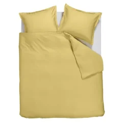 Ambiante Satin Uni dekbedovertrek - 240x200/220 - Licht geel