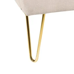 AMBILLOU - Bed - Lichtbeige - 160 x 200 cm - Polyester