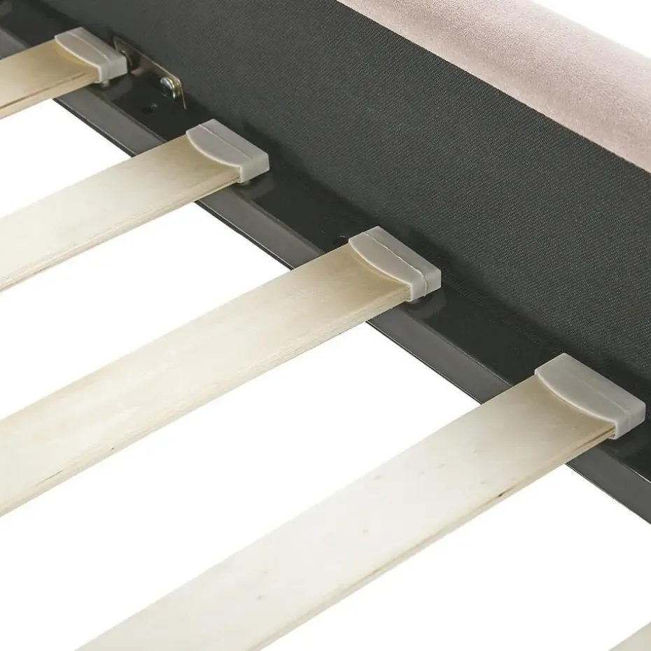 AMBILLOU - Tweepersoonsbed - Goud - 140 x 200 cm - Fluweel