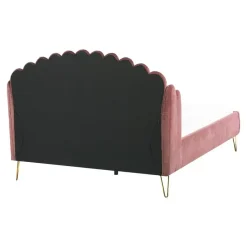 AMBILLOU - Tweepersoonsbed - Roze - 140 x 200 cm - Fluweel