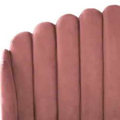 AMBILLOU - Tweepersoonsbed - Roze - 140 x 200 cm - Fluweel