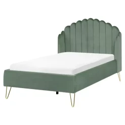 AMBILLOU - Tweepersoonsbed - Groen - 120 x 200 cm - Fluweel