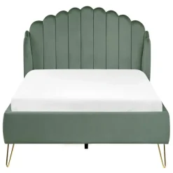 AMBILLOU - Tweepersoonsbed - Groen - 120 x 200 cm - Fluweel